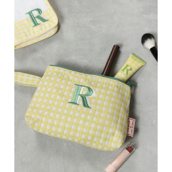 イニシャルジャガードポーチ