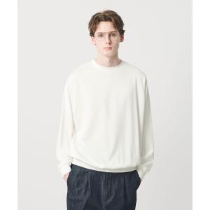 tシャツ フィブリル ジャージー クルーネック ロングスリーブ カットソー メンズ