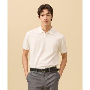 ポロシャツ 半袖 クールビズ対応「接触冷感 / 吸水速乾」「J.PRESS PREMIUM JERSEY」スキッパー ポロシャツ メンズ