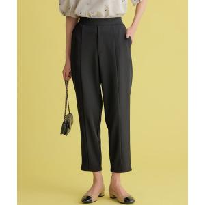 uvカット パンツ ジョーゼットジャージーテーパード パンツ レディース