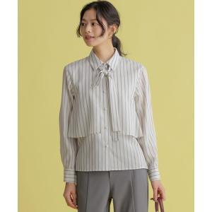 ブラウス シャツ ニューリヨセルシャーティングマルチWAY ブラウス レディース