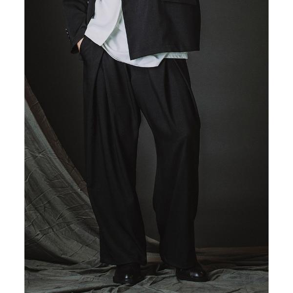 パンツ mp14614-2WAYクロスタックイージーワイドトラウザーズ パンツ(458006-409...