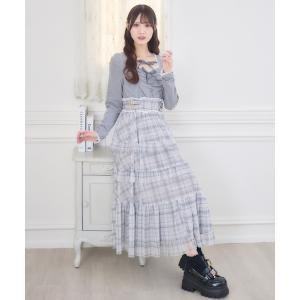 SALE】evelyn / バイカラーニットフレアワンピース ピンクベージュ S