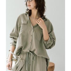 ブラウス シャツ 「セットアップ可/新色追加」ガーメントダイワイドシャツ レディース