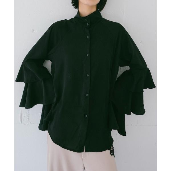 ブラウス シャツ Tiered Sleeve Blouse/ティアードスリーブブラウス レディース