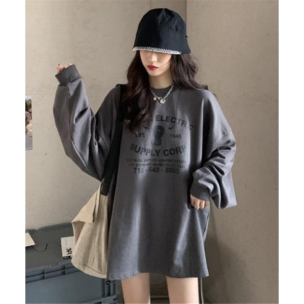 tシャツ オーバーサイズロング T シャツ レディース