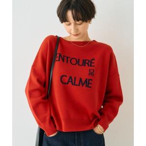 ニット セーター 「2026SS新作」ジャガードロゴニット ENTOURE DE CALME レディース