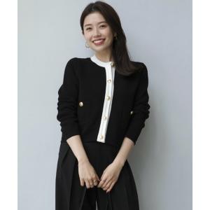 ジャケット ノーカラージャケット 「ZOZO限定カラー」ノーカラーラーベンニットジャケット レディース