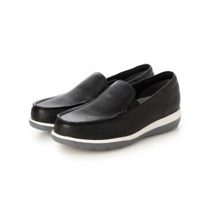 シューズ 「軽量」「3E」厚底モカシンシューズ レディース