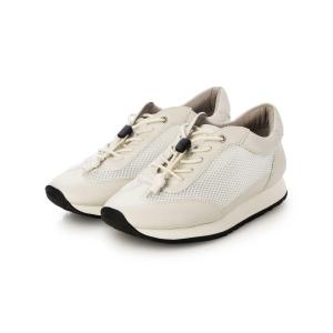 スニーカー メッシュドロストスニーカー レディース