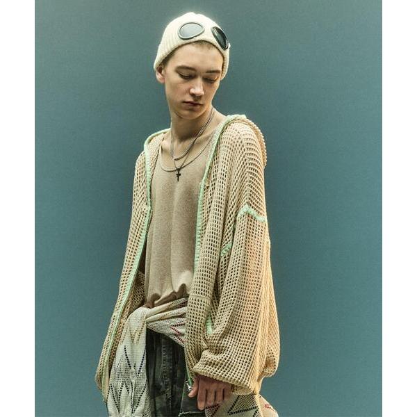 パーカー B omnivore/ビーオムニボー　HAND - STITCH MESH HOODIE ...