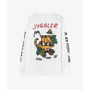 tシャツ guernika/ゲルニカ/×JUGGLER TORAPPI Print Longsleeve T-shirt / White メンズ レディース