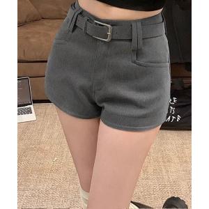 ジーンズ デニム デニムパンツ ウール風ショートパンツハイウエスト短パン レディース