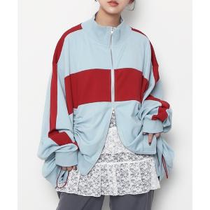 ジャージ フロントドロストジャージトップ レディース メンズ