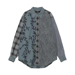 ブラウス シャツ DOCKING PIECE DYE / シャツ レディース メンズ