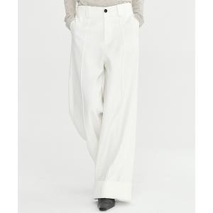 パンツ Wヘム バギーパンツ レディース