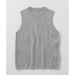 ベスト ジレ シルクブレンド ニットベスト レディース