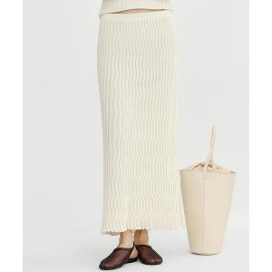 スカート ウェービーニットスカート