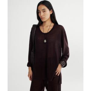 ニット セーター Uネック ウールニットプルオーバー レディース