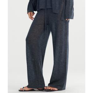 パンツ シアーニットパンツ レディース