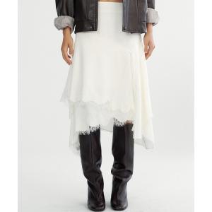 スカート スウィッチングレーススカート