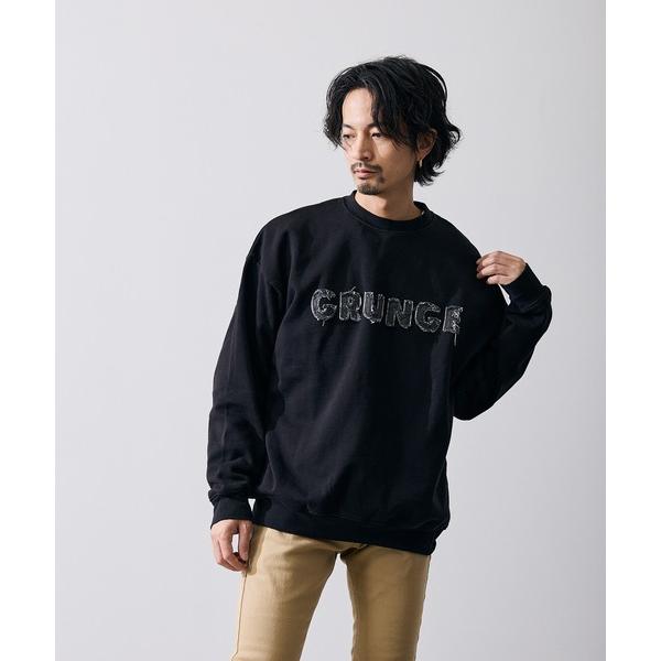 トレーナー スウェット CVC半起毛スウェット ロゴ刺しゅう 長袖 トレーナー メンズ レディース