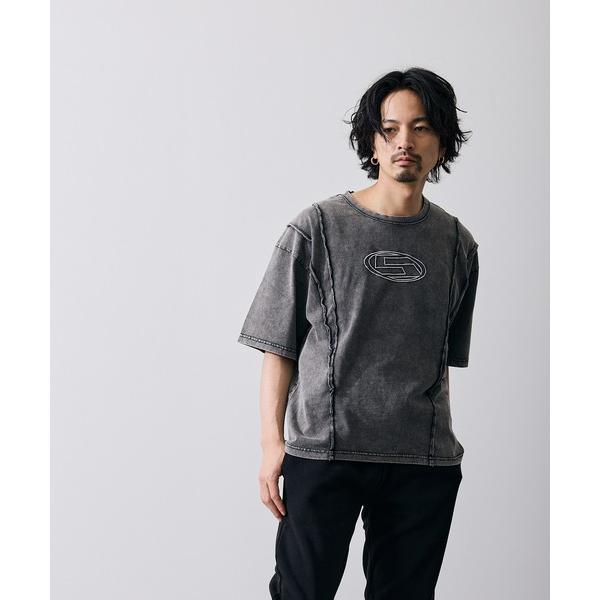 tシャツ オーバルロゴ 半袖 グランジ Tシャツ メンズ レディース