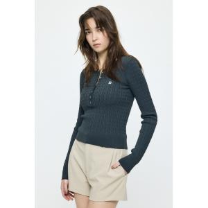 ニット セーター HENRY NECK CABLE ニットトップス レディース