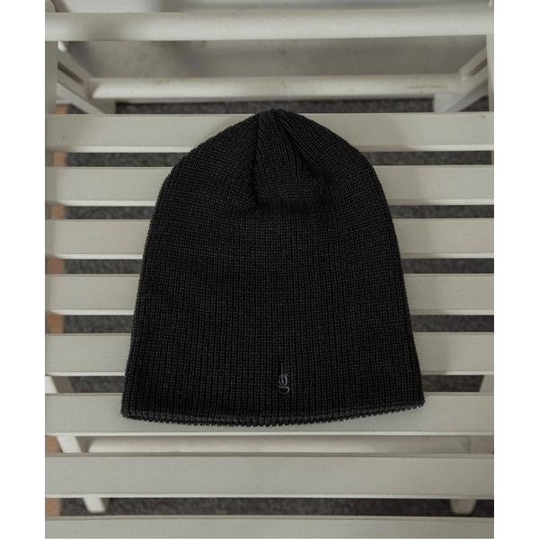 ニット帽 ニットキャップ simple rib embroidery logo knit cap /...