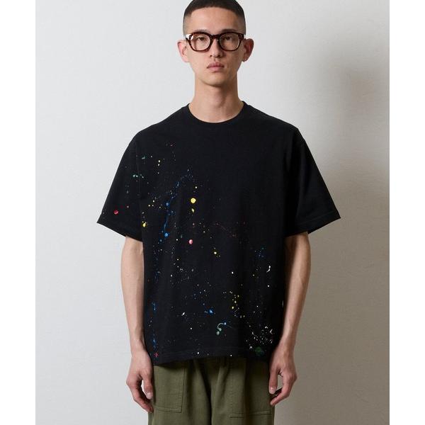 tシャツ HAND PAINTED BASIC HEM PRINTED T-SHIRT / ハンドペ...