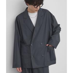 ジャケット テーラードジャケット ライトTR ダブルブレスト テーラードジャケット / UVカット＆アンチピリング＆イージーケア「セットアップ対応」