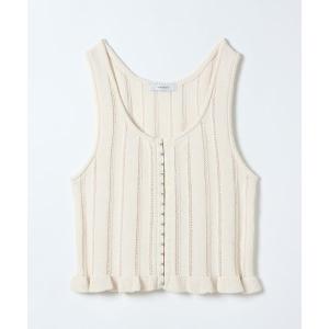 ベスト ジレ 7Gヘムフリルニットビスチェ/658875 レディース｜ZOZOTOWN Yahoo!店