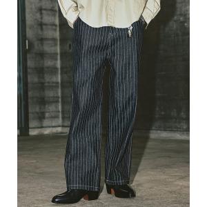 ジーンズ クラシック ウォバッシュ ストライプ デニムパンツ メンズ