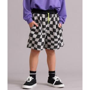 パンツ 裏毛 総柄 ストリートショートパンツ「PAIRMANON STREET」 キッズ 子供服 男の子 女の子