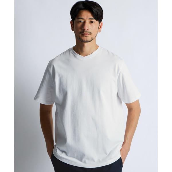 tシャツ シルキータッチ Vネック Tシャツ メンズ