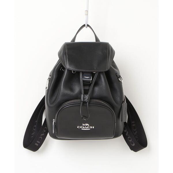 「COACH」 ワンポイントリュック - ブラック レディース