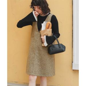 「titivate」 サロペットスカート M ライトブラウン レディース