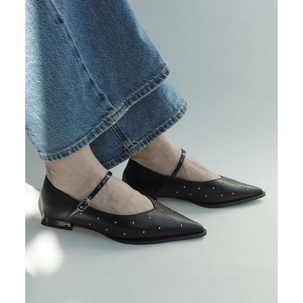 パンプス 「TSUBU」ポインテッドメリージェーンパンプス