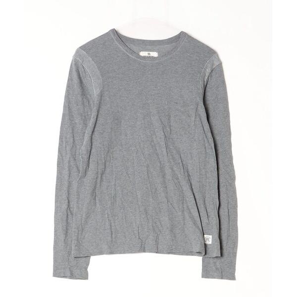 「REIGNING CHAMP」 長袖Tシャツ S グレー メンズ