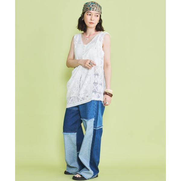 ワイドパンツ ジーンズ デニム デニムパンツ 「ZOZO限定」PATCHWORK DENIM PAN...