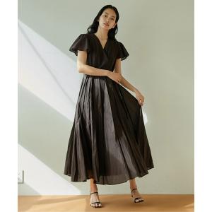 MARIHA（マリハ） 花柄ノースリーブワンピース 38 ネイビー レディース