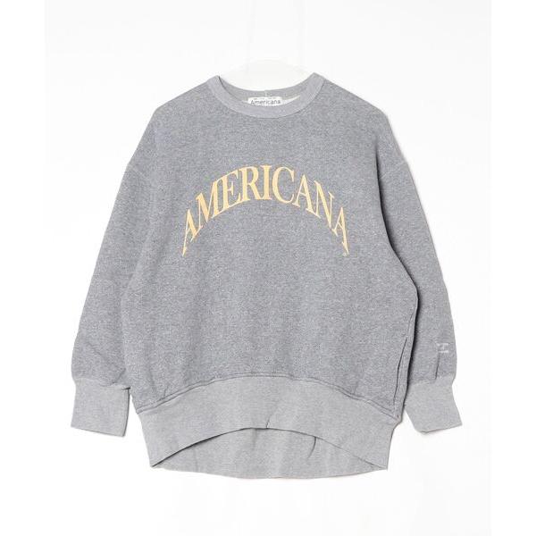 「AMERICANA」 スウェットカットソー - グレー レディース