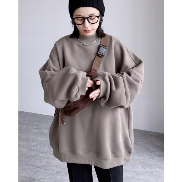 「reca」 スウェットカットソー FREE グレイッシュベージュ レディース