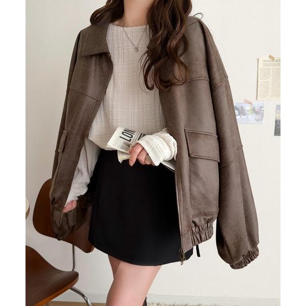 「Java」 ブルゾン MEDIUM モカ レディース