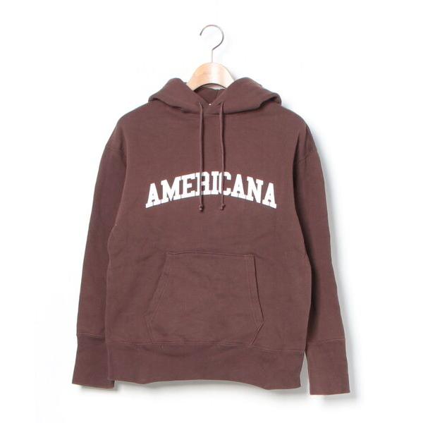 「AMERICANA」 プルオーバーパーカー - ブラウン レディース