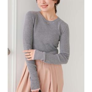 「titivate」 長袖ニット S グレー レディース