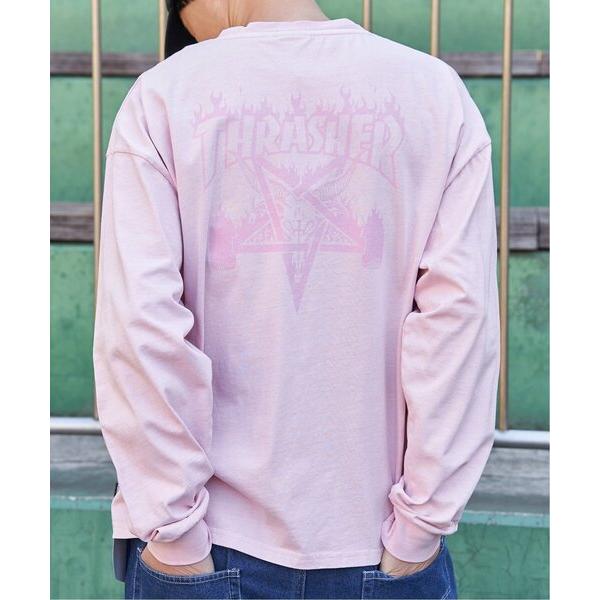 tシャツ THRASHER スラッシャー ピグメントプリントロンT メンズ レディース