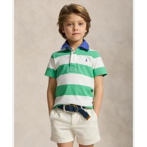 ラルフローレン ストライプド コットン ショートスリーブ ラグビー シャツ キッズ 子供服 男の子