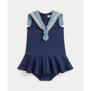 ポロラルフローレン　コットン シャンブレー ドレス Polo Ralph Lauren Childrenswear ラルフローレン ベビー インディゴ