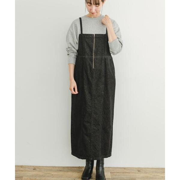 「ITEMS URBANRESEARCH」 キャミソールワンピース FREE ブラック レディース